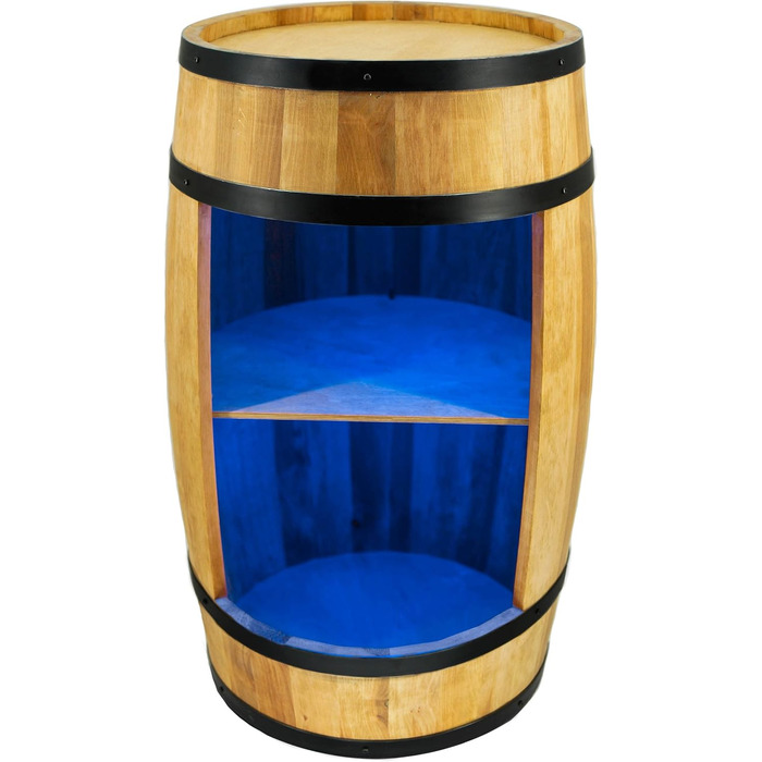 LED бар із дубової бочки з підсвіткою RGB, винний стелаж і шафа для вина, дерев'яний винний бар 80x50 см, креативний декор для дому, еко-дуб