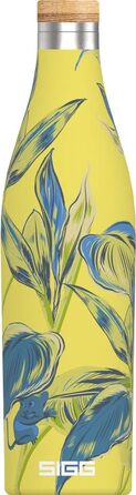 Термос пляшка SIGG Meridian 0.5 л Sumatra, подвійні стінки, нержавіюча сталь, бамбукова кришка, герметична, без BPA і пластику