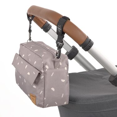 LÄSSIG органайзер для дитячого візка, сумка на плече, з кріпленням, Casual Buggy Organizer Bag Blocks taupe