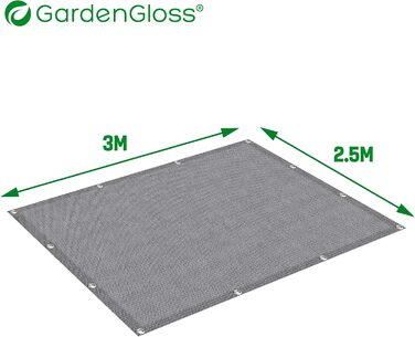 Кемпінговий килимок GardenGloss для намету, водостійкий, з 12 кріпленнями і сумкою для перенесення