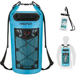 Водонепроникний рюкзак-мішок Piscifun Dry Bag 5–40 л з чохлом для телефону для човнів, каякінгу, риболовлі