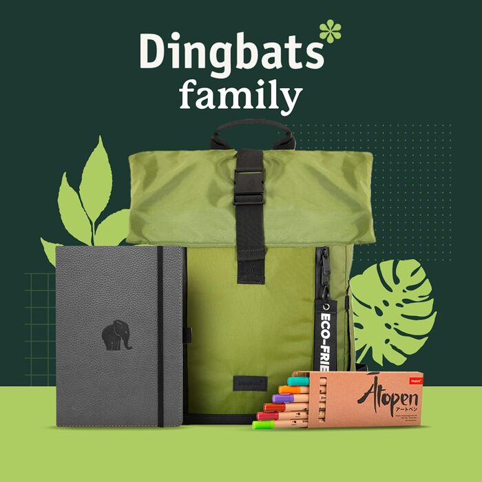 Рюкзак Dingbats Roll Top 25 л з перероблених PET-пляшок, для ноутбука 15'', міцний та стильний