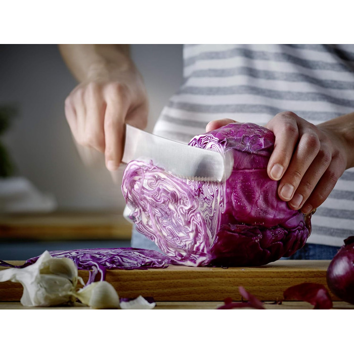 Кухонний ніж WÜSTHOF Gourmet 20 см, чорний, для шеф-кухаря
