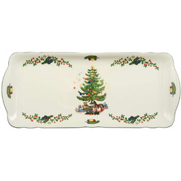 Порцелянова кексниця Seltmann Marieluise Weihnachten, зелена, 34,5×15 см