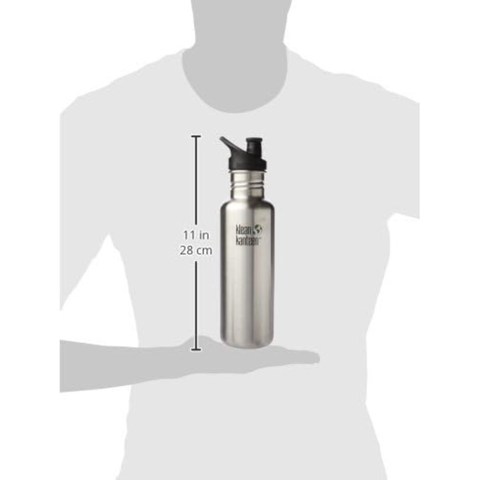 Пляшка з нержавіючої сталі Klean Kanteen Classic зі спортивною кришкою