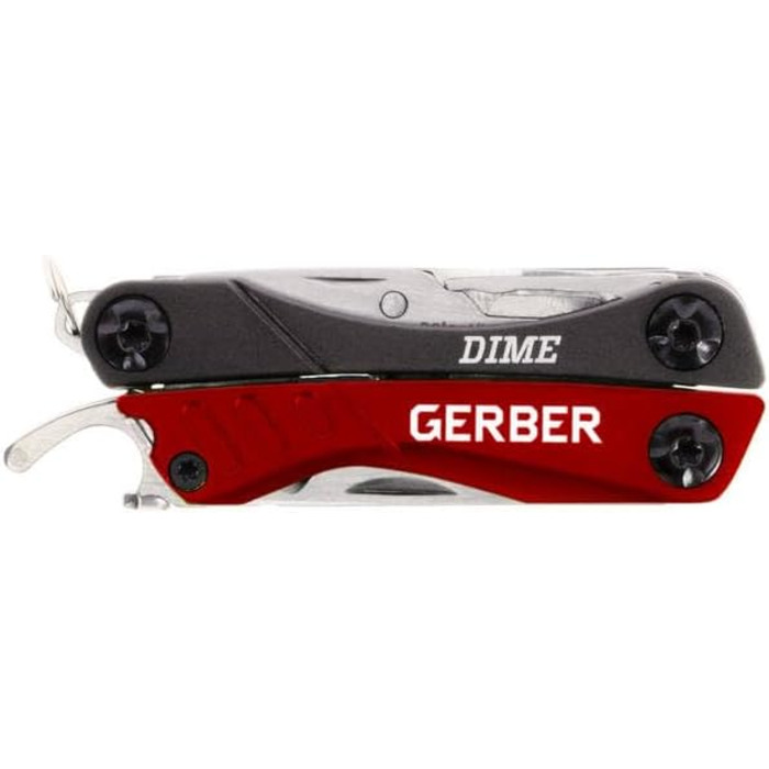 Мультитул Gerber Dime, 12 функцій, кишеньковий, чорний/червоний