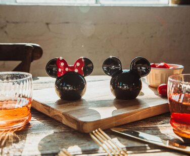 Набір керамічних солонок і перечниць Disney Міккі та Мінні Маус, 2 шт. | Диспенсери для спецій