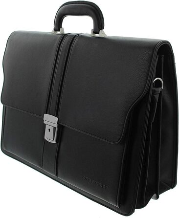 Чоловіча сумка-портфель Bag Street, чорна, штучна шкіра, ділова сумка для документів, офісний кейс