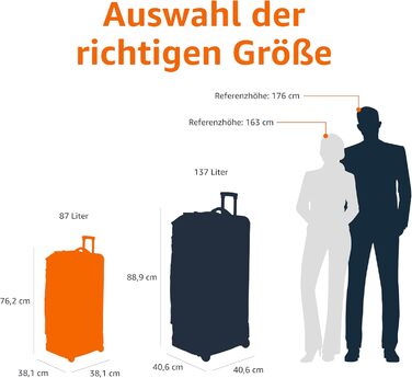 Дорожня сумка на колесах Amazon Basics 87 л, легка та міцна, ріпстоп, з телескопічною ручкою, для подорожей, роботи та відпочинку, чорна