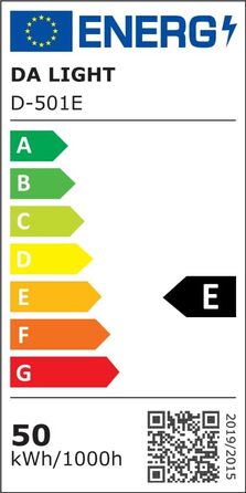 LED прожектор da LIGHT 50Вт, 6000K, 4500 лм, IP65, для вулиці та приміщень, набір 4 шт