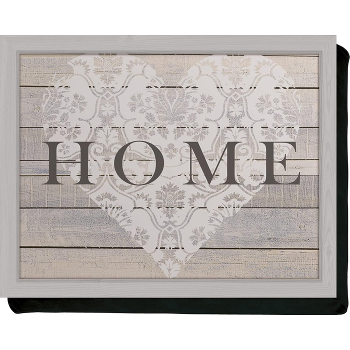 Піднос на коліна з м'якою подушкою Creative Tops Everyday-Home, 44x34 см, сірий