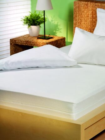 Чохол на матрац sleepling 90x200 см Evolon для алергіків, антикліщовий, захист від пилових кліщів, для матраців до 20 см, прати при 95°C, вироблено в Німеччині