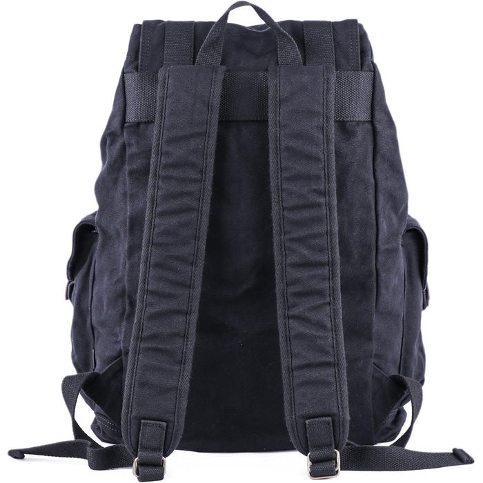 Рюкзак з брезенту чорний Vintage Outdoor, туристичний міський рюкзак L