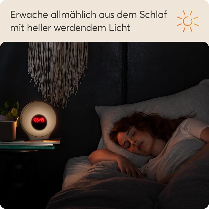 Світловий будильник Lumie Sunrise з ефектом сходу та заходу сонця, звуками та атмосферним підсвічуванням