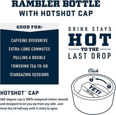Термобутилка YETI Rambler з кришкою HotShot, тропічний рожевий, 354 мл