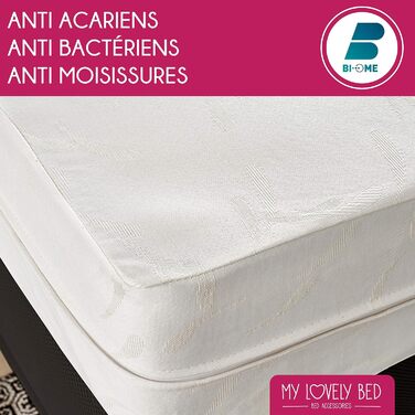 Чохол для матраца 140x190/200 см My Lovely Bed, проти пилових кліщів, бавовна, дихаючий, з блискавкою