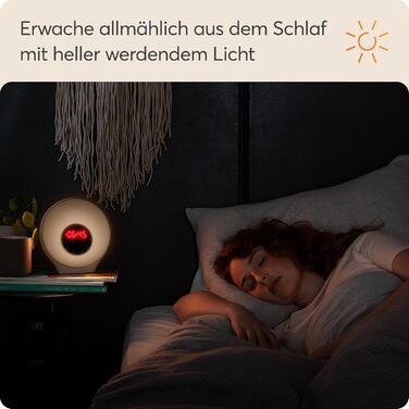 Світловий будильник Lumie Sunrise з ефектом сходу та заходу сонця, звуками та атмосферним підсвічуванням