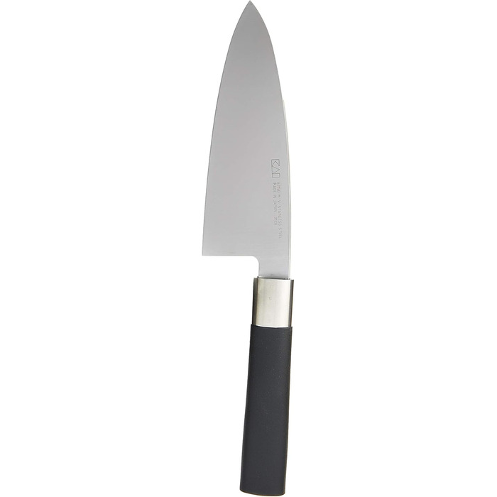 Японський ніж Деба KAI Wasabi Black 15 см, нержавіюча сталь 6A/1K6, поліпропіленова ручка, японське кухонне хакмессер
