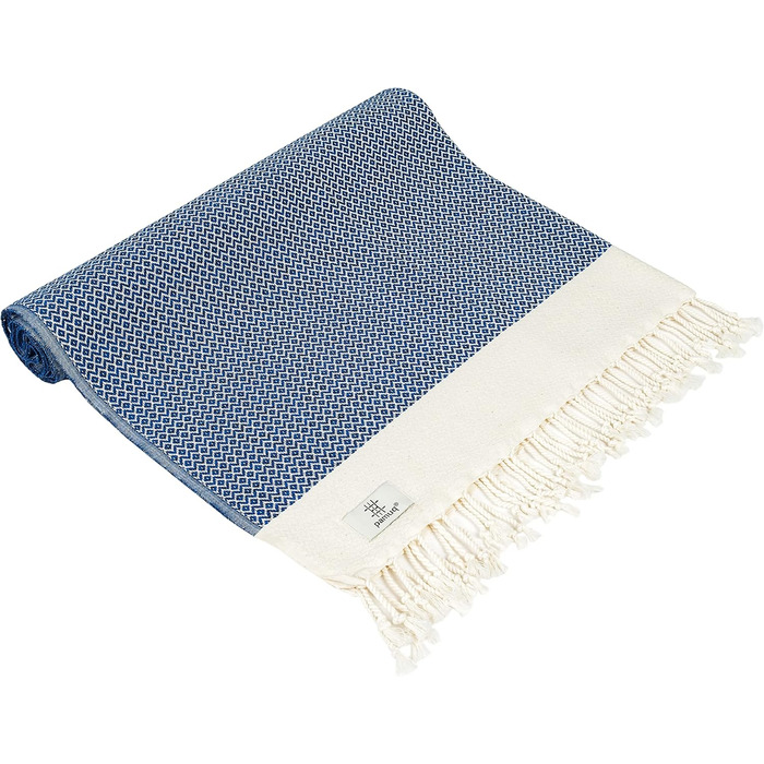 Рушник XXL для сауни та пляжу з бавовни Pestemal Fouta 90x200 см, темно-синій, універсальний для чоловіків і жінок, хамам, спорт, йога, парео, саронг