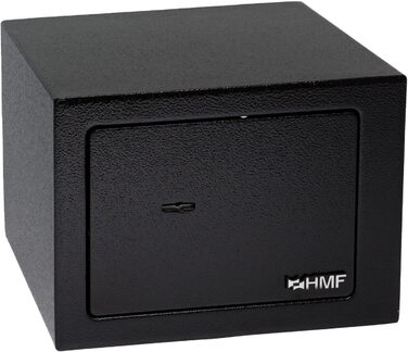 Сейф HMF 49216-02 маленький з ключем, меблевий, 23x17x17 см, чорний