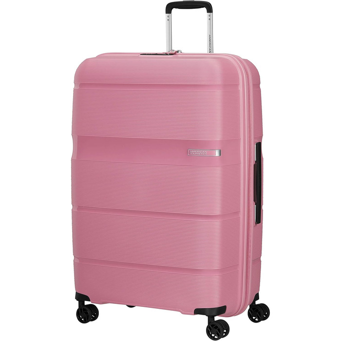 Валіза American Tourister Linex Spinner L, 76 см, 102 л, рожевий, пластик