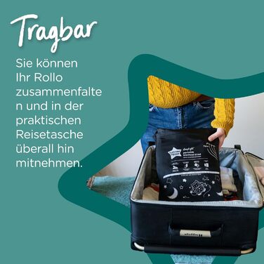 Tommee Tippee портативна затемнююча штора з присосками, регульована, велика 130x198 см, для дитячої кімнати