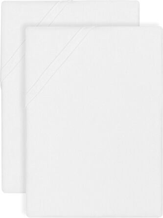 Простирадло бавовняне biberna 150x250 см, біле, 2 шт.