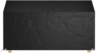 Чохол для садової лавки LAPOOH 210x70x70/88 см, поліетилен, водонепроникний, з 12 люверсами, захисна накидка для садових меблів та балконних меблів