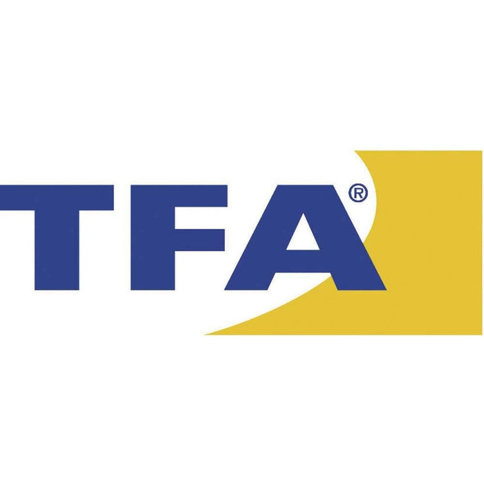 Радіокерований будильник TFA Dostmann з календарем, відображенням дати, температури, фаз місяця, настільний годинник, сірий, сучасний дизайн