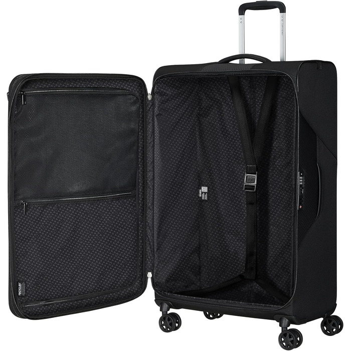 Валіза Samsonite Litebeam Spinner L, розширювана, 77 см, 103/111 л, чорна