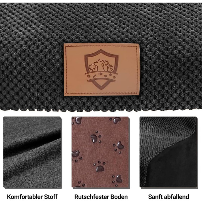 MASTERTOP Сходи для собак і котів, 4 ступені, щільна пінна рампа для дивану, ліжка та софи, знімний та праний плюшевий чохол, для великих і малих собак і котів, сірі (3 ступені, темно-сірі)
