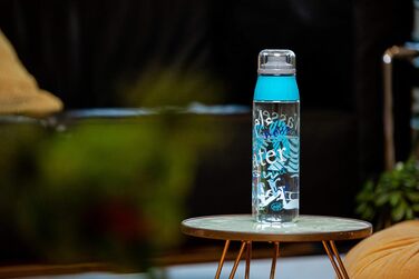 Пляшка для води alfi Tritan 700 мл, BPA Free, герметична, підходить для газованої води, для спорту, школи та подорожей, можна мити в посудомийці, колір Water Blue