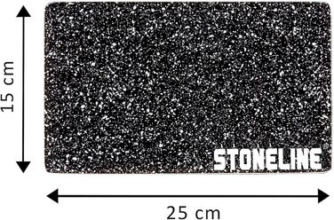 Скляна обробна дошка STONELINE, набір 4 шт., 25x15 см, жаростійкі дошки для нарізання м'яса, риби, овочів та фруктів
