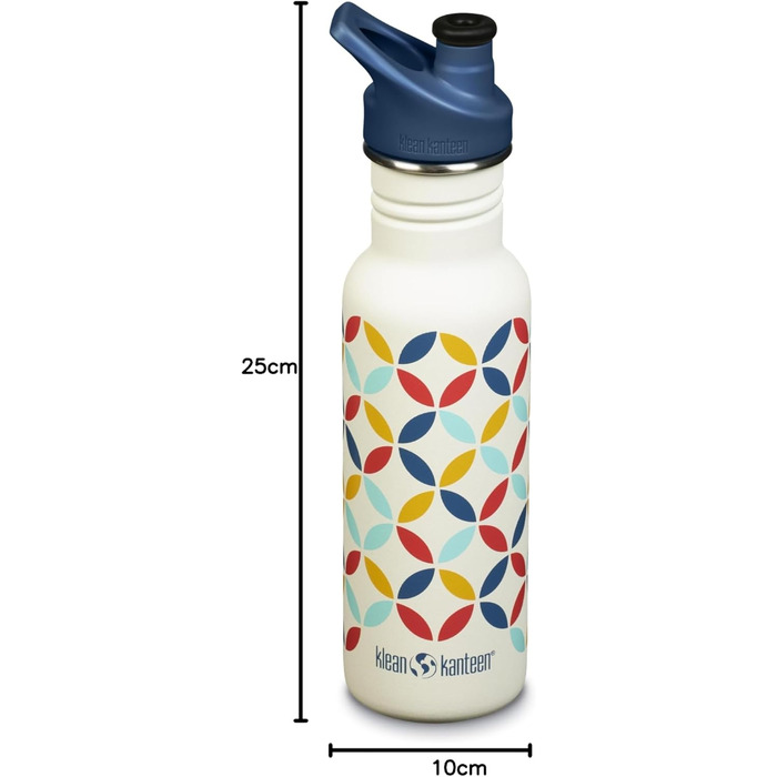 Пляшка для води Klean Kanteen Classic Narrow 532 мл, ретро-дизайн, нержавіюча сталь