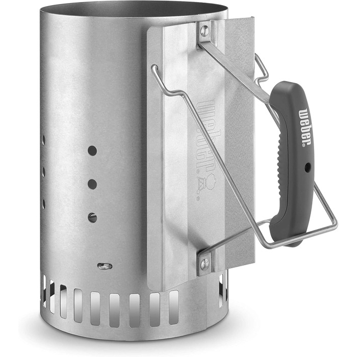 Вугільний гриль Weber Compact Kettle 47 см, чорний, кришка, чохол, комплект із стартером Rapidfire