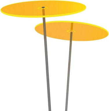 Сонячний декор Duo-Medio, 2 шт, жовтий, Ø15 см, висота 120 см, das Original