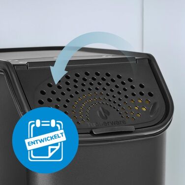 Набір контейнерів Tupperware для картоплі, цибулі та часнику PotatoSmart 8,3 л, OnionSmart 5,5 л, GarlicSmart 2,3 л — інноваційні контейнери для зберігання овочів з оптимальною вентиляцією, штабельовані, для посудомийної машини