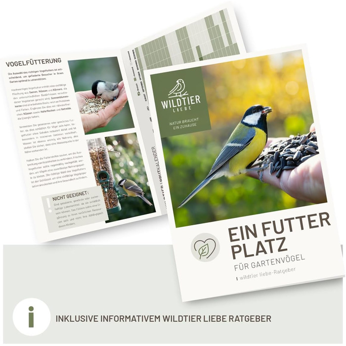 Диспенсер для корму птахів wildtier liebe, 35 см, сріблястий, нержавіюча сталь — годівниця-силос для диких птахів, для всесезонної підгодівлі