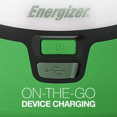 Світлодіодний ліхтар-лампа Energizer Vision Recharge для кемпінгу, туризму, надзвичайних ситуацій, зелений