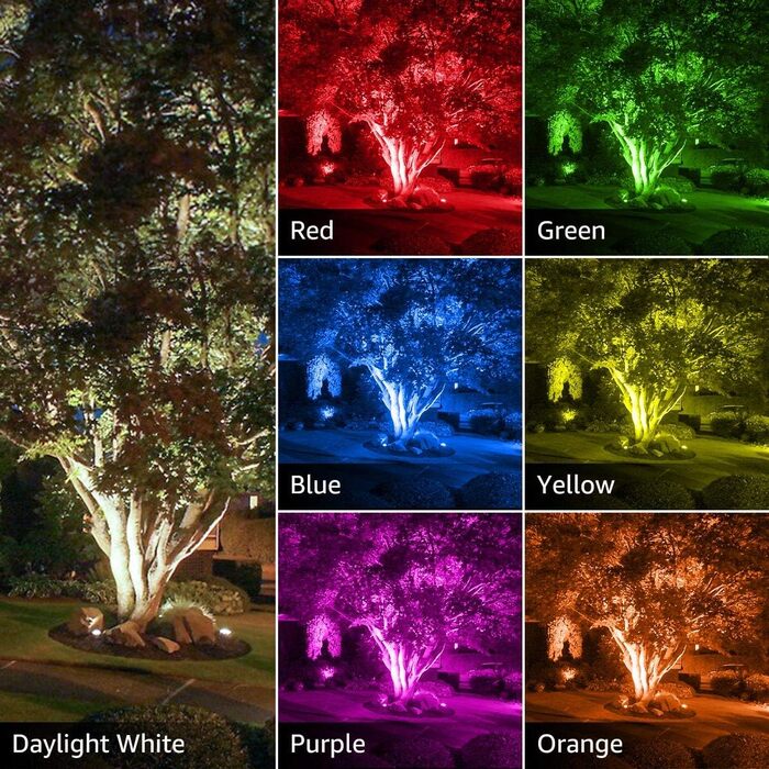 Світлодіодний прожектор Lepro 50W RGB із RF-пультом, 2 шт., водонепроникний LED-флудлайт з пам’яттю, димований, кольорова зміна, IP65, для саду, вечірки, готелю