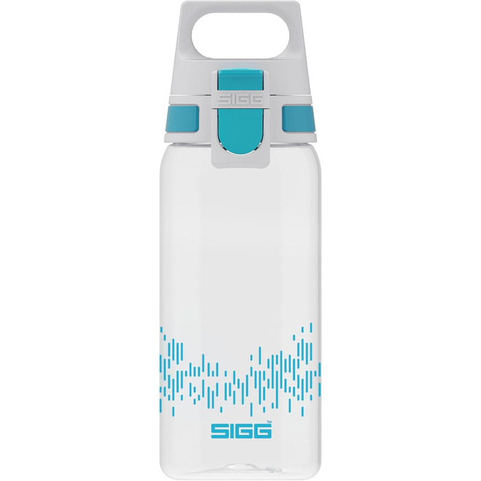 Пляшка для води SIGG Tritan 0,5 л Total Clear ONE MyPlanet Aqua, синя, для газованих напоїв, спортивна, BPA-free, стійка до подряпин, не протікає, підходить для посудомийки