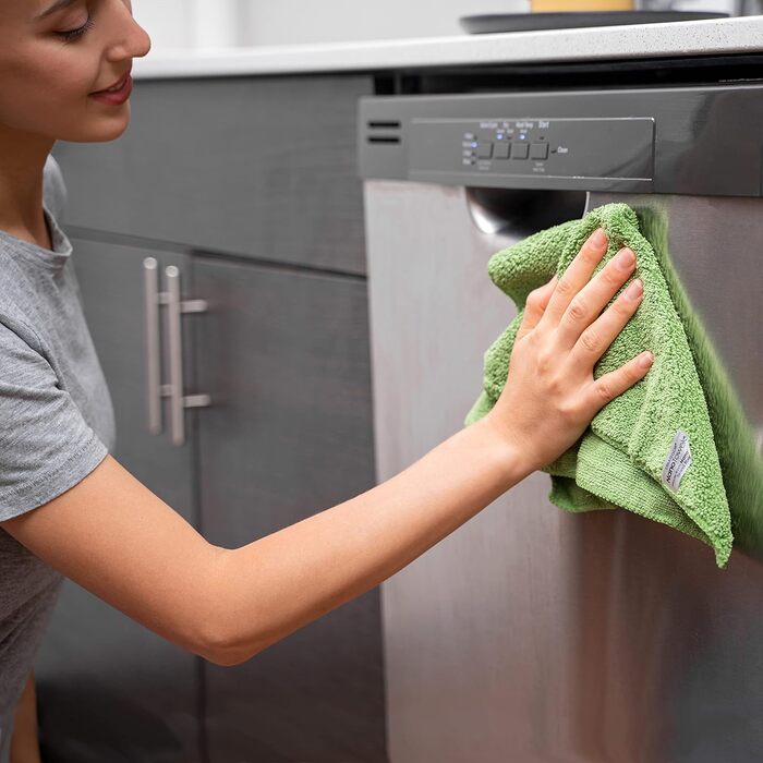 Nano Towels екологічні універсальні серветки для прибирання без хімії, мікрофібра, 35,6x35,6 см, 4 шт. Для кухні, ванної, дитячих речей