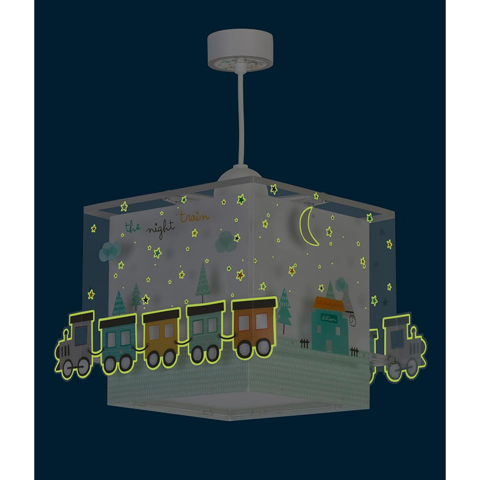 Дитячий підвісний світильник Dalber The Night Train, кольоровий, у вигляді поїзда