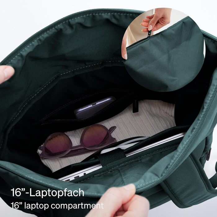 Рюкзак GOT BAG Rolltop Easy з переробленого пластику Ocean Impact, водонепроникний, для ноутбука 16'', 31 л, колір Sea Teal