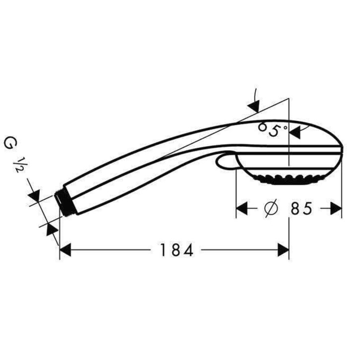 Hansgrohe Crometta 85 ручний душ, 3 режими, антикальк, хром