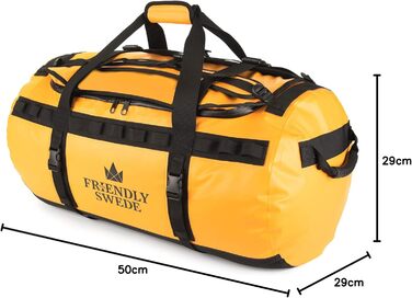 Водонепроникна сумка-рюкзак The Friendly Swede SANDHAMN 30/60/90 л – спортивний та дорожній баул для подорожей, спортзалу, сухий мішок