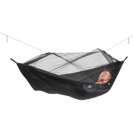 Ультралегка гамак AMAZONAS Moskito Traveller EXTREME з антимоскітною сіткою, 275x140 см, до 200 кг, чорний