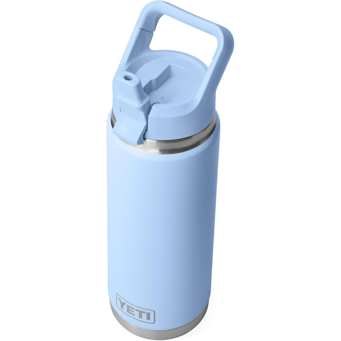 Термобутилка YETI Rambler C з трубочкою, вакуумна нержавіюча сталь, 769 мл, синя