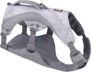 Охолоджувальна шлейка для собак RUFFWEAR Swamp Cooler, легка та міцна, з ручкою, регульована, для великих порід, графітово-сіра, 81-107 см
