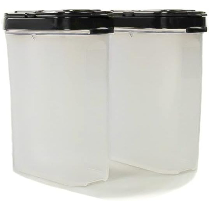 Tupperware Великий контейнер для спецій 270 мл, чорний, 2 шт.